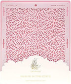 Cake Decorating Stencil for Tall Buttercream Cake, Royal Icing, Ganache, Paint, Airbrush (KRISAN)