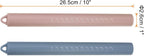 HARFINGTON 2pcs Silicone Rolling Pin 10" Stainless Silicone Surface Non-Stick Stainless Steel Inner Core Dough Roller Kitchen Roller for Baking Pastry Pizza Fondant Bread, Pink,Blue
