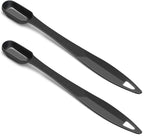 2 Pcs 1/2 Teaspoon(2.5 mL | 1/2 Tsp | 1/6 Tbsp | 2.5 cc | 1/16 oz) Stainless Steel Single Measuring Spoon, Long Handle Metal Measuring Spoon, Kitchen Gadgets for Cooking & Baking(Black)