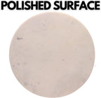 Multi-Purpose Round Shape Marble Cheese Tray | Cutting Board. Solid Large White With Non-Slip Feet For Stability & Scratch Protection. Easy To Clean,Trivet,White (11x11x0.5 Inches)