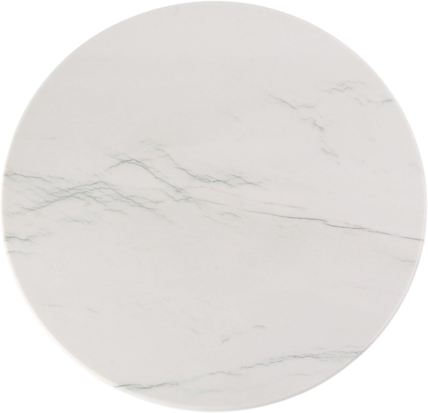 Koville Natural White Marble Cutting Board, 16 Inch Marble Cutting Boards for Kitchen Countertop, Stone Cheese Boards Pastry Boards for Baking, Charcuterie, Trivet, Round Serving Slab for Counter