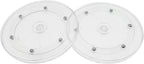 2 Pack 6" Lazy Susan Turntables Acrylic Ball Bearing 360 Degree Rotating Tray for Spice Rack Table Cake Kitchen Pantry Decorating (Transparent)