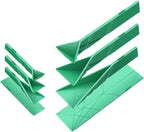 POLYGONS FLAT 3-IN-1 FOLDING MEASURING SPOONS | 2 Spoons with 6 Different Sizes (Green)