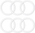 6 Pcs Gasket Seal Rings for Bialetti Moka Express Dama 9 Cups - Spare Food Grade Silicone Sealing Rings for Aluminium Stovetop Coffee Maker Pots