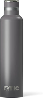 RTIC 26oz Journey Bottle for Water, Metal Stainless Steel Vacuum Insulated, BPA Free, Reusable, Hot and Cold Drinks, Travel, Sports, Camping, Graphite