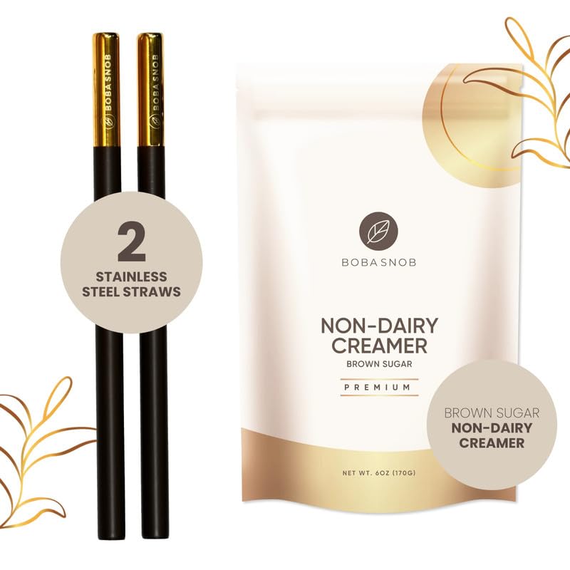 Boba Snob Boba Tea Making Kit, Bubble Tea Kit with Boba Gift Set, Boba Tea Maker Kit with Premium Loose Leaf Teas, Tumbler, Two Stainless Steel Boba Straws, Teaspoon, and Tapioca Boba Pearls (Medium)