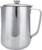 Commercial Grade Stainless Steel Coffee Steaming Pitcher Milk Frothing Cup Jug with Lid (350mL)
