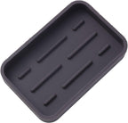 Silicone Kitchen Sink Organizer Tray for Multiple Usage,Easy Clean Sponges Holder for Kitchen Bathroom Counter or Sink,Dish Soap Dispenser,Scrubber,Bottle,Cup Coffee 4.9”x 3.2”