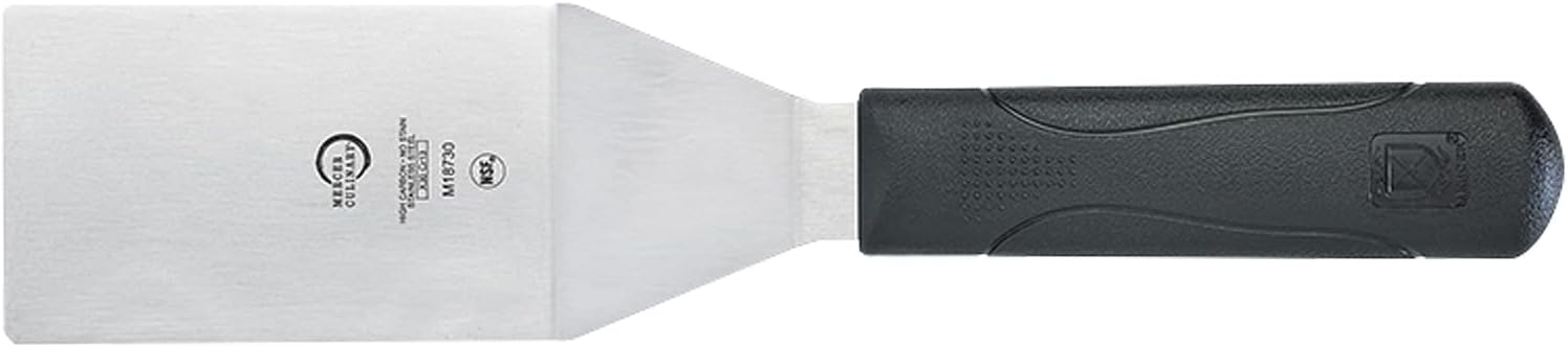 Mercer Culinary Millennia Turner, 4 Inch by 2-1/2 Inch Blade, Black Handle