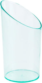 Restaurantware 3 Ounce Shot Glasses 100 Round Incline Cups - With Seagreen Finish Disposable Plastic Shot Glasses For Serving Samples At Wedding Banquets And Catered Events