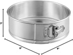 Soro Essentials- 9'' x 3'' Deep Aluminum Round Spring Form Pan- Leak Proof Cheesecake Pan Spring Form Pans with Removable Bottom and Quick Release Latch for Baking Cheesecake Cakes