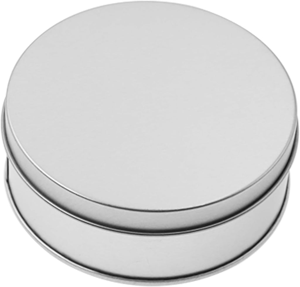 Metal Empty Boxes, Tin Boxes with Lid,Small Silver Tin Boxes,Stackable Organizer Containers,8PCS Storage Tin for Home Outdoor Active Storage Containers