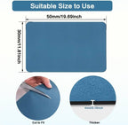 Coffee Mat 12''x19'', Dish Drying Mats for Kitchen Counter Absorbent Hide Stain Bar Mat Coffee Bar Accessories Anti Spill Mat Rubber Backed Fit Under Coffee Maker Espresso Machine Dish Rack (Blue)