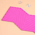 TUKE 3D Diagonal Stripes Design Lace Mat Silicone Mold Silicone Lace Mold Sugar Craft Cake Brim Decoration Tool (L_ Diagonal Stripes)