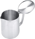 Commercial Grade Stainless Steel Coffee Steaming Pitcher Milk Frothing Cup Jug with Lid (350mL)