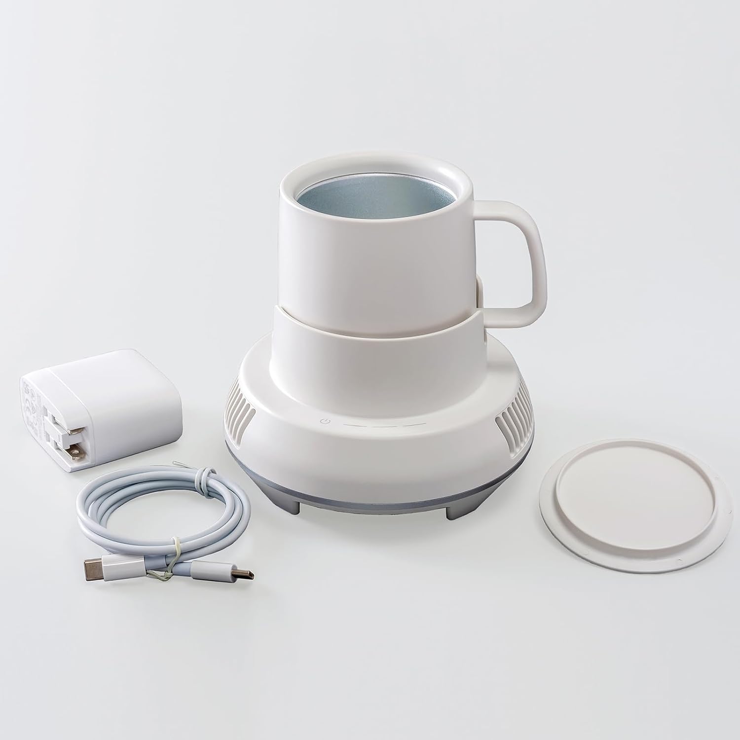 Coffee Warmer, Cup Cooler and Warmer for Desktop, Smart Beverage and Drink Cooling 2 -in-1