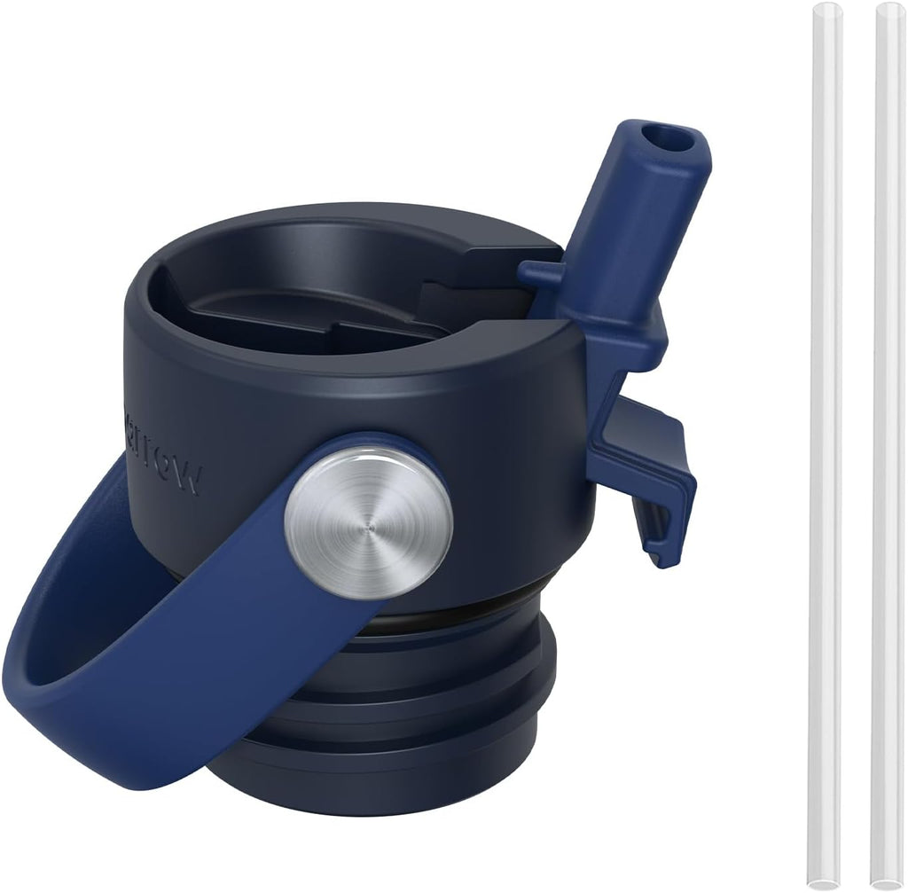 Super Sparrow Insulated Water Bottle - 17 Oz / 25 Oz / 32 Oz - Standard Mouth FlipFlow Flask - BPA Free, Leak Proof Drink Bottle- Ergonomic Straw Water Bottles for Work, Gym, Travel, Sports