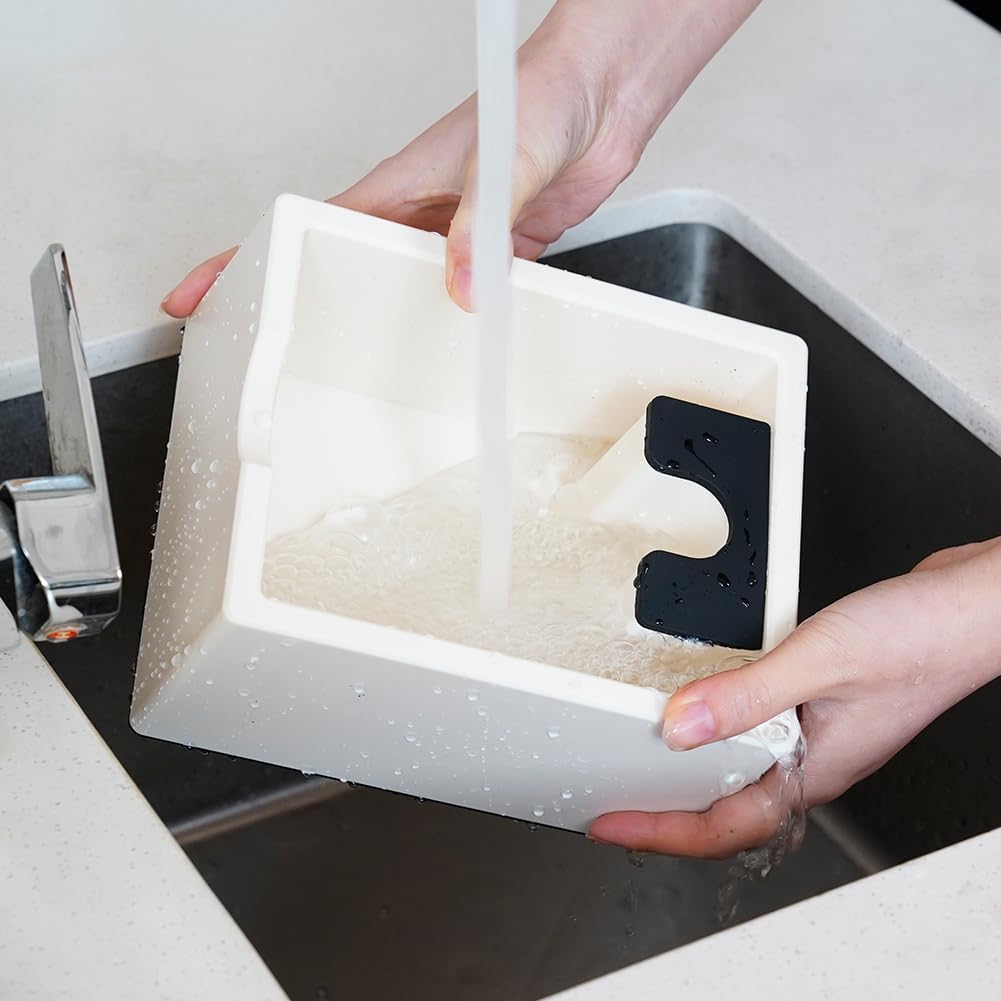 watchget Espresso Knock Box, Coffee Ground Knock Box, Dual Function Storage and Tamping Tool with Non-Slip Base, Made of Durable ABS Plastic, Perfect for Baristas and Coffee Enthusiasts, White