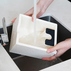 watchget Espresso Knock Box, Coffee Ground Knock Box, Dual Function Storage and Tamping Tool with Non-Slip Base, Made of Durable ABS Plastic, Perfect for Baristas and Coffee Enthusiasts, White