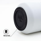 Matte 6.5 oz Yerba Mate Gourd and Bombilla Set - Includes DS Pro Box - BPA Free Yerba Mate Set Kit with Mate Straw, Elegant Design, Non-Slip Base (White)