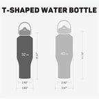 40oz Insulated Water Bottle Keep Cold 24h&Hot 12h, Double Wall Vacuum Insulated Water Bottles with Straw/Spout Lid, Stainless Steel Water Bottles that Fit in Any Car Cup Holder, Leak-proof