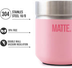 Matte 6.5 oz Yerba Mate Gourd and Bombilla Set - Includes DS Pro Box - BPA Free Yerba Mate Set Kit with Mate Straw, Elegant Design, Non-Slip Base (Pink)