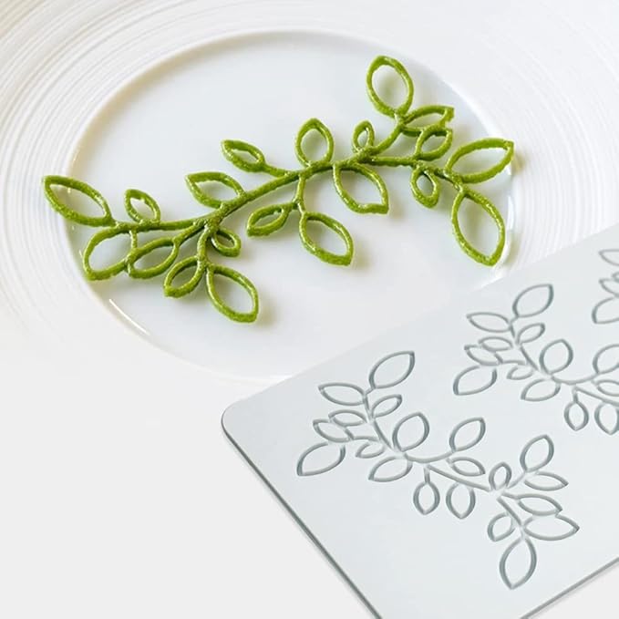 Hollow Leaf Silicone Mold Chocolate Candy 3D Hollow Leaf Candy Mold Food Cooking Meals Decorations Fondant Mold Polymer Clay Molds (Leaf N_8.76x3.72x0.12inch)