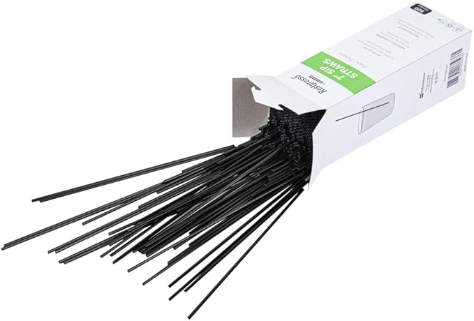 Restaurantware Restpresso 7 Inch Cocktail Stirrers 5000 Disposable Cocktail Stirrers - Premium Odorless Black Plastic Stirrers For Coffee For Hot And Cold Drinks For Bars Or Offices
