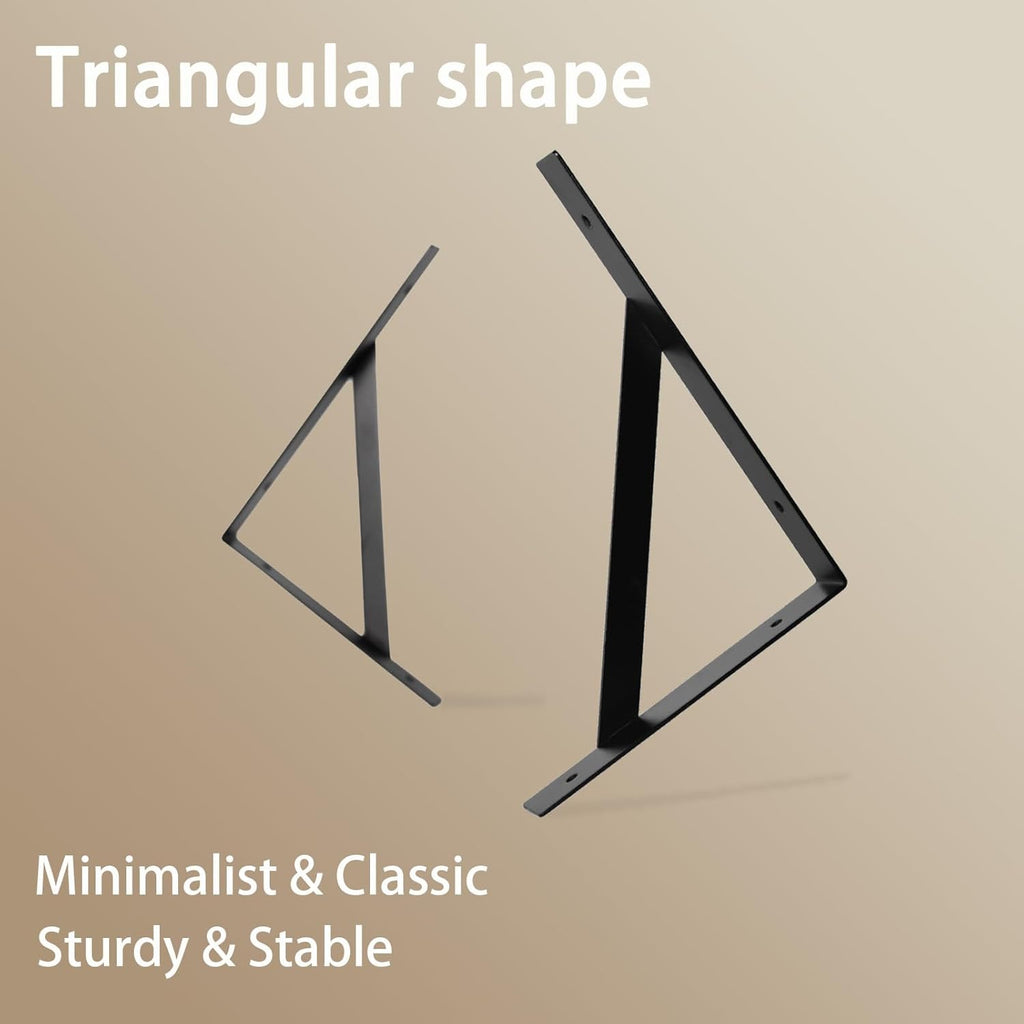 DINZI LVJ Long Wall Shelves, 31.5 Inch Wall Mounted Shelves Set of 2, Easy-to-Install, Wall Storage Ledges with Sturdy Metal Brackets for Living Room, Bathroom, Bedroom, Kitchen, Natural