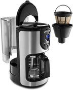 NRP 12-14cup Basket Permanent Coffee Filter Replacement for Filter Coffeemaker, Screen Bottom with Large Brew Section | Compatible for Kitchenaid & Many Coffeemakers