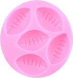 Mujiang Ball Silicone Molds Rugby Football Fondant Molds Sports Theme Molds For Cake Decorating Chocolate Gum Paste Candy Polymer Clay Set Of 3