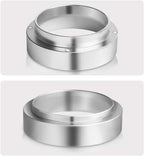 Aluminum Espresso Coffee Dosing Funnel Dosing Ring Funnel Replacement for 53mm Portafilters Espresso Machine Espresso Hand Tampers Accessories (53mm)