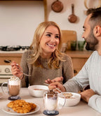 OJA Double Wall Glass Coffee Mugs 12.5oz, Hand Blown Clear Glass Coffee Cups Set of 2, Insulated Tea Mug, Perfect for Espresso, Cappuccino, Latte, American,Tea Bag, Beverage