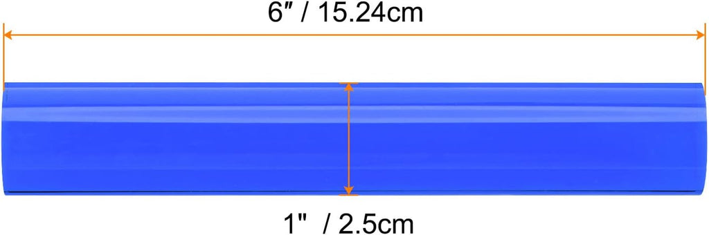 HARFINGTON Acrylic Clay Roller 6 Inch x 1 Inch Solid Non-Stick Plastic Round Tube Roller Polymer Clay Rod Fondant Rolling Pin for Shaping, Sculpting, Modeling DIY Crafts, Blue