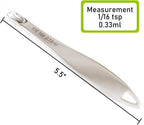 1PCS 1/16Teaspoon (0.33ml) Single Measuring Spoon, Individual Stainless Steel Long Handle Measure Tablespoon Only