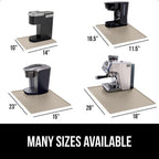 GORILLA GRIP Silicone Coffee Mat, 18x28, Espresso Drink Bar Station Accessories, Waterproof Heat-Resistant Dish Drying Mats, Stay in Place on Kitchen Counter, Home Kitchen Decor Essentials, Almond