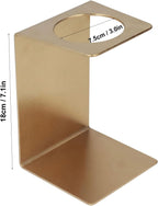 Pour over Coffee Dripper Stand, Filter Cup Holder, Samll Size Light Durable Stainless Steel Reusable Pour over Coffee Dripper Stand for Cone Filters(Gold)