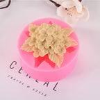 3 Pack Silicone Mold - 3D Flower Shapes: Rose, Peony & Round for Resin Candle & Soap Making
