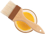 Restaurantware Pastry Tek 3 Inch Wide Buttering Brush 1 Boar Bristle Pastry Brush - Hardwood Handle Built-In Hanging Hole Wood Basting Brush Sturdy Ferrule For Glazing And Basting