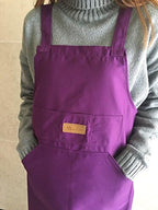 Artist apron/Long apron - Violet