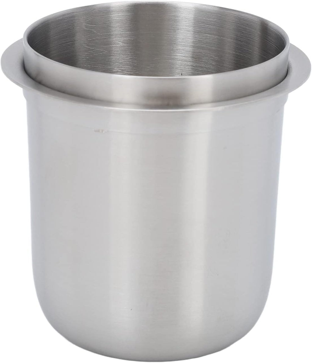 58mm Dosing Cup, Espresso Dosing Cup, Coffee Dosing Cup Fits 58mm Portafilter, 150ml Stainless Steel Universal (Brushed Silver)