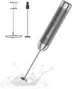 Maestri House Rechargeable Milk Frother with Stepless Speed Control, LunaFro 2.0 Handheld Electric Foam Maker Waterproof Drink Mixer Foamer for Lattes, Cappuccino
