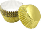 Standard Gold Foil Cupcake Liners Muffin Baking Cups for Party and More, 100-Count