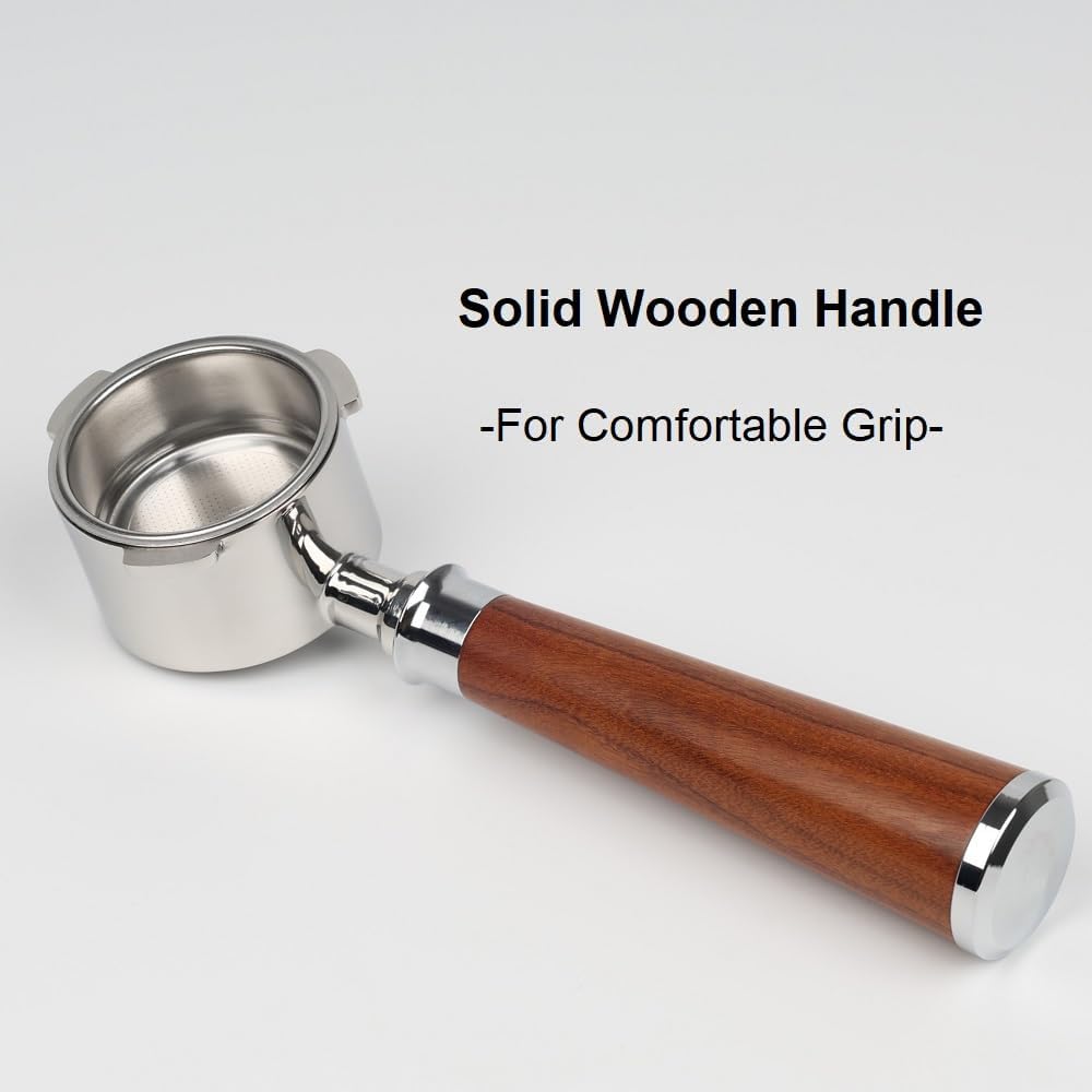 51mm Bottomless Portafilter 3 Ears with Puck Screen | Compatible with CASABREWS Espresso Machine CM5418, 3700Essential, 3700Gense (Prongs Thickness 4mm)