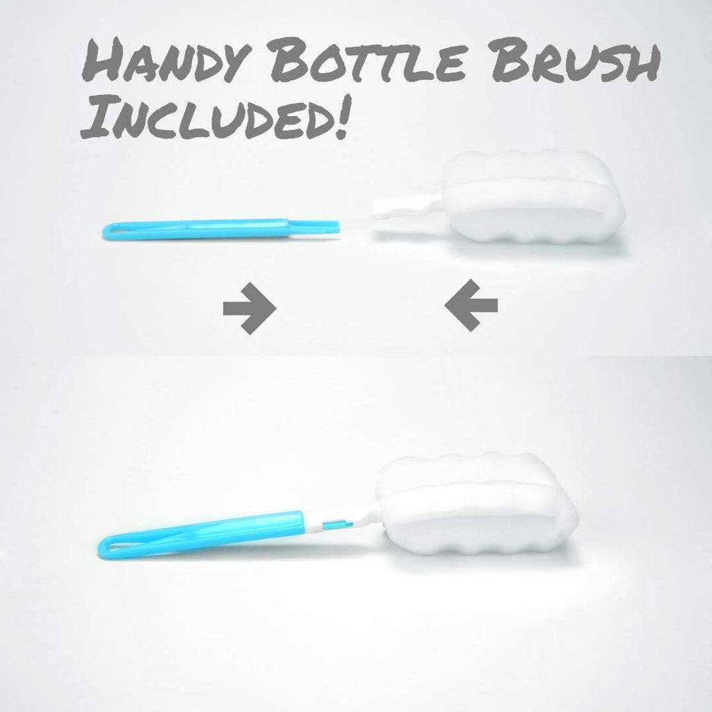 AquaFrut 32 OZ Fruit Infuser Water Bottle BPA-Free Fruit Infusion Sports Bottle - Flip Top Lid w Drinking Spout, Leak Proof, Made of Durable Tritan. Free Recipe eBook! (Rose)