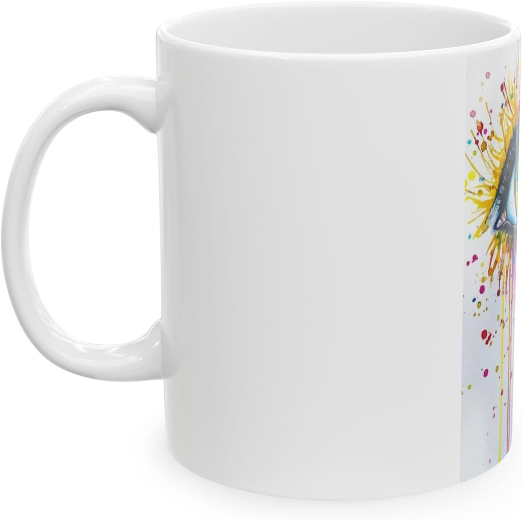 11 OZ Novelty Coffee Mug – Eye-Catching Colorful Design – Fun Ceramic Cup for Coffee, Tea, or Cocoa – Unique Christmas Gift for Friends, Family, Coworkers & Coffee Lovers