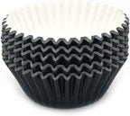 Standard Black Foil Cupcake Liners Muffin Baking Cups for Party and More, 100-Count