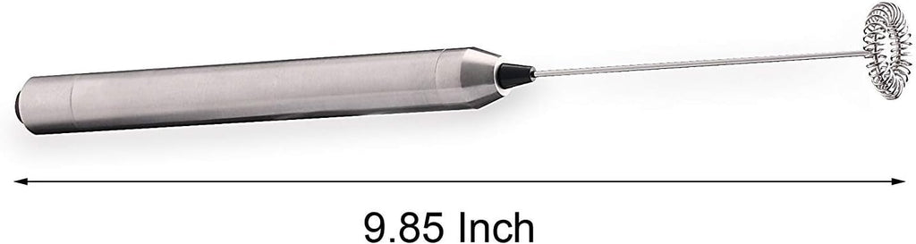 Milk Frother Handheld Electric Milk Foamer Portable Mini Mixer Machine Stainless Steel Touch Handheld Espresso Mixer Battery Operated Frother Coffee Stirrer Maker for Hot Chocolate Coffee