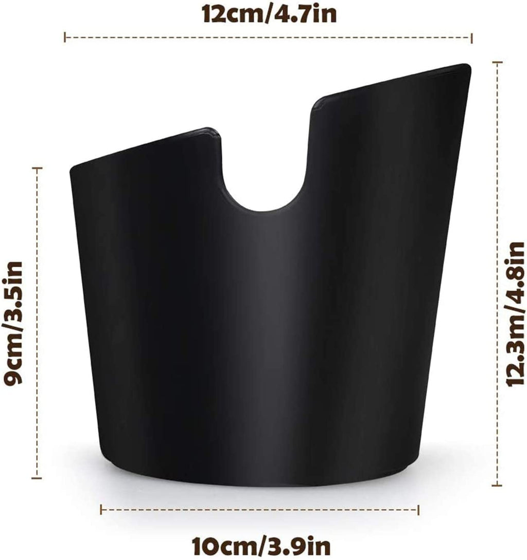 Ailelan Coffee Knock Box, Espresso Knock Box, Coffee Bin, Espresso Dump Bin, 4.8 Inch Shock-Absorbent Durable Barista Style Espresso Knock Box with Removable Metal Knock Bar and Non-Slip Base(Round)