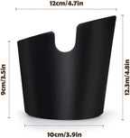 Ailelan Coffee Knock Box, Espresso Knock Box, Coffee Bin, Espresso Dump Bin, 4.8 Inch Shock-Absorbent Durable Barista Style Espresso Knock Box with Removable Metal Knock Bar and Non-Slip Base(Round)